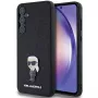 KARL LAGERFELD Ikonik hardcase voor Samsung Galaxy A55 5G - zwart glitter met metaal pin