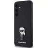 KARL LAGERFELD Ikonik hardcase voor Samsung Galaxy A55 5G - zwart glitter met metaal pin