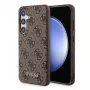 Guess GUOHCSA35G4GFBR A35 hardcase 4G metaal goud logo voor Samsung Galaxy A35 - bruin