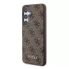 Guess GUOHCSA35G4GFBR A35 hardcase 4G metaal goud logo voor Samsung Galaxy A35 - bruin