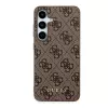 Guess GUOHCSA35G4GFBR A35 hardcase 4G metaal goud logo voor Samsung Galaxy A35 - bruin