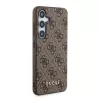 Guess GUOHCSA35G4GFBR A35 hardcase 4G metaal goud logo voor Samsung Galaxy A35 - bruin
