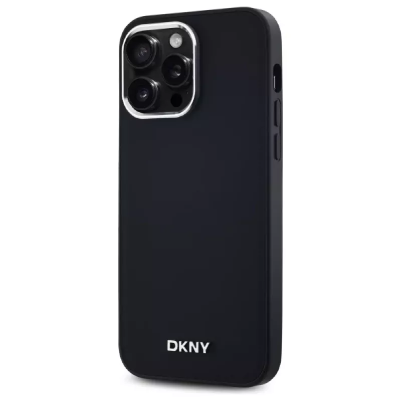 DKNY DKHMP14XPSCMCLK hardcase voor iPhone 14 Pro Max 6,7 inch zwart effen logo MagSafe