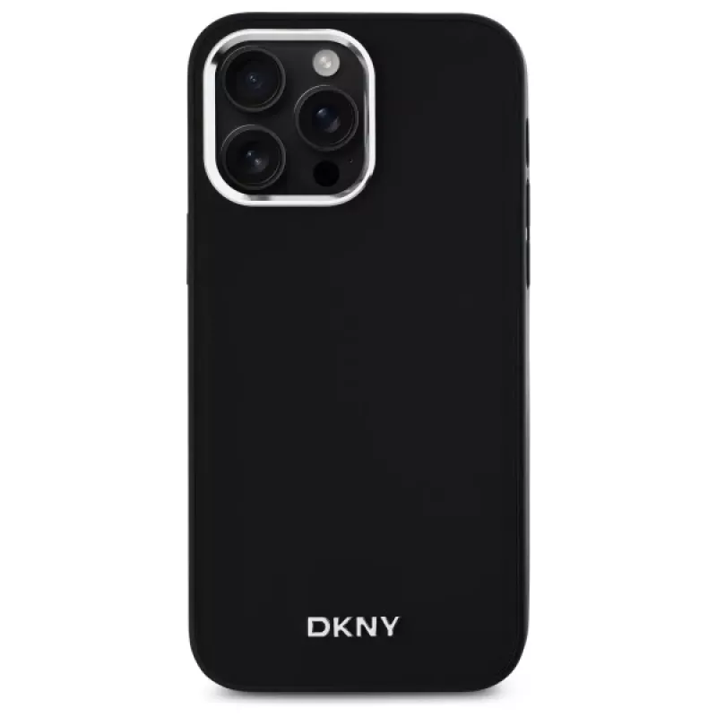 DKNY DKHMP14XPSCMCLK hardcase voor iPhone 14 Pro Max 6,7 inch zwart effen logo MagSafe