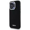 DKNY DKHMP15LPSCMCLK Hard Case voor Apple iPhone 15 Pro 6,1 inch zwart effen logo MagSafe