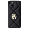 DKNY DKHCP15MPQDSLK Quilted Stack Logo Case voor iPhone 15 Plus 6,7 inch zwart