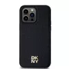 DKNY DKHMP13XPSHRPSK iPhone 13 Pro Max 6.7 zwarte hardcase leer patroon metaallogo MagSafe