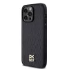 DKNY DKHMP14XPSHRPSK iPhone 14 Pro Max 6.7 hardcase leer monogrampatroon metaallogo MagSafe zwart