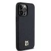 DKNY DKHMP14XPSHRPSK iPhone 14 Pro Max 6.7 hardcase leer monogrampatroon metaallogo MagSafe zwart