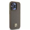 DKNY DKHMP15LPSHRPSW iPhone 15 Pro 6.1 bruine hardcase leer monogrampatroon metaallogo MagSafe