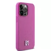 DKNY DKHMP15XPSHRPSP iPhone 15 Pro Max 6,7 inch roze hardcase leder monogrampatroon metaallogo MagSafe