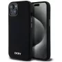DKNY DKHMP14SSMCHLK hardcase liquid silicone MagSafe case voor iPhone 13/14/15 6,1 inch zwart