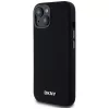 DKNY DKHMP14SSMCHLK hardcase liquid silicone MagSafe case voor iPhone 13/14/15 6,1 inch zwart
