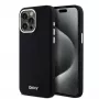 DKNY DKHMP14XSMCHLK hardcase liquid silicone MagSafe case voor Apple iPhone 14 Pro Max 6,7 inch zwart
