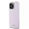 DKNY DKHMP15XSMCHLP liquid silicone hardcase met MagSafe voor Apple iPhone 15 Pro Max 6,7 inch roze
