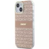 DKNY DKHMP15MHRHSEP Hardcase voor Apple iPhone 15 Plus / 14 Plus 6,7 inch roze IML Mono & Stripe MagSafe