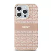DKNY DKHMP15XHRHSEP Hardcase voor iPhone 15 Pro Max 6,7 inch roze IML Mono & Stripe MagSafe