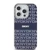 DKNY DKHMP15LHRHSEB iPhone 15 Pro 6.1 blauwe hardcase IML mono & stripe MagSafe