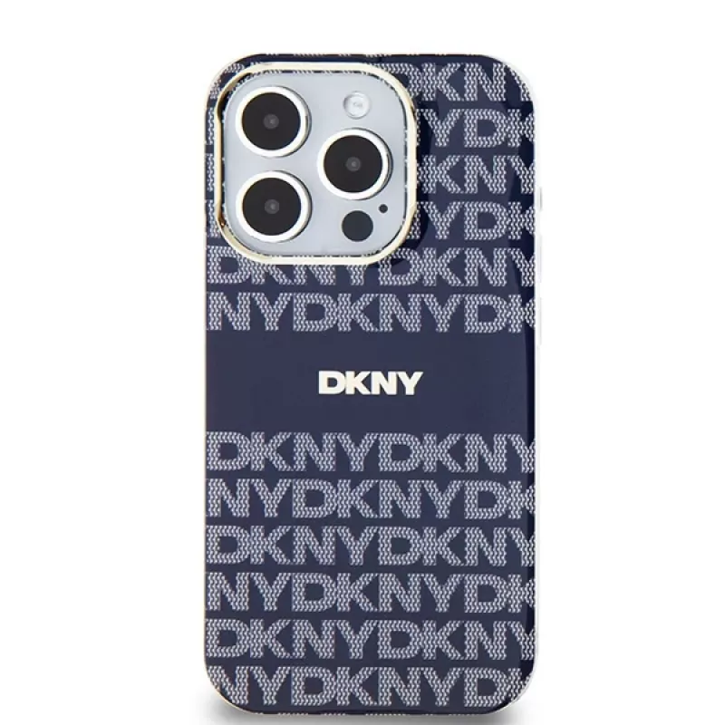 DKNY DKHMP15XHRHSEB Hardcase voor Apple iPhone 15 Pro Max 6,7 inch blauw IML Mono & Stripe MagSafe