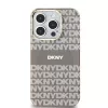 DKNY DKHMP15XHRHSEE Hardcase voor iPhone 15 Pro Max 6,7 inch beige IML Mono & Stripe MagSafe