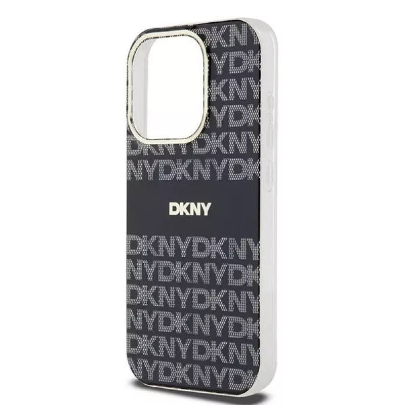 DKNY DKHMP14XHRHSEK hardcase IML mono & stripe MagSafe voor iPhone 14 Pro Max 6,7 inch zwart