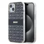 DKNY DKHMP15SHRHSEK iPhone 15 / 14 / 13 6,1 inch zwart Hardcase IML Mono & Stripe MagSafe