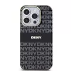 DKNY DKHMP15LHRHSEK Hardcase voor Apple iPhone 15 Pro 6,1 inch zwart Mono & Stripe MagSafe