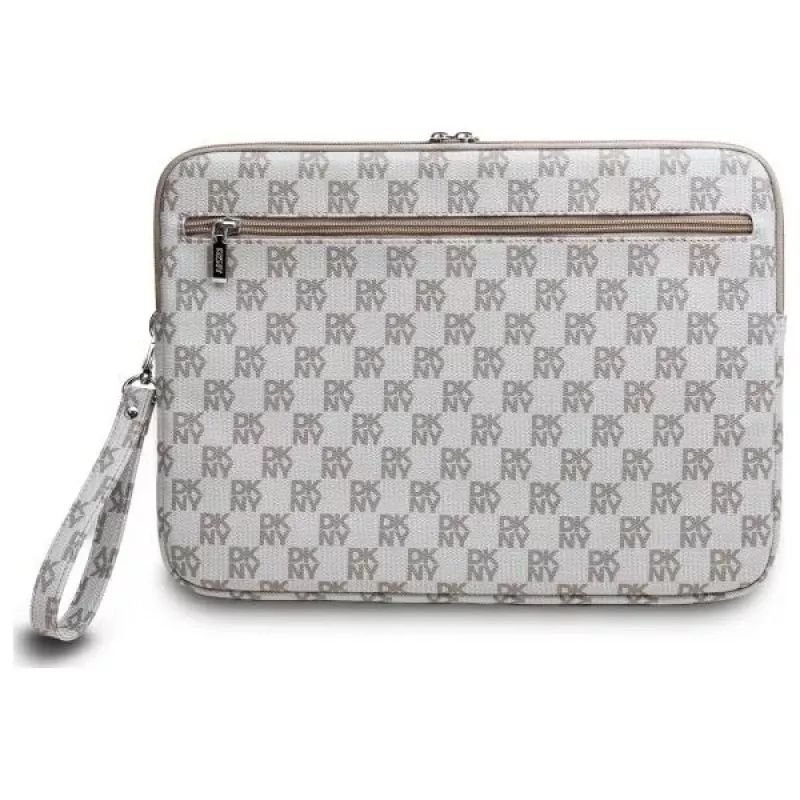 DKNY Sleeve DKCS14PVSHLE 14 inch Beige geruit patroon met bedrukte strepen