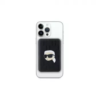 KARL LAGERFELD KLPB5FPGKSKIHK draadloze Power Bank 5000mAh 15W MagSafe Zwart