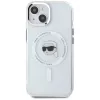 KARL LAGERFELD IML Metal Karl Head MagSafe Case voor Apple iPhone 15 - Wit