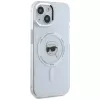 KARL LAGERFELD IML Metal Karl Head MagSafe Case voor Apple iPhone 15 - Wit