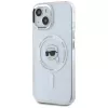 KARL LAGERFELD IML Metal Karl Head MagSafe Case voor Apple iPhone 15 Plus Wit