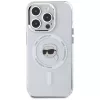KARL LAGERFELD IML Metal Karl Head MagSafe Case voor Apple iPhone 15 Pro Max Wit