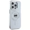 KARL LAGERFELD IML Metal Karl Head MagSafe Case voor Apple iPhone 15 Pro Max Wit