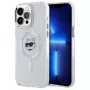 Karl Lagerfeld KLHMP13XHLSCHH iPhone 13 Pro Max 6,7 inch Witte Hardcase IML Metaal Choupette Head MagSafe