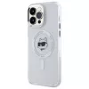 Karl Lagerfeld KLHMP13XHLSCHH iPhone 13 Pro Max 6,7 inch Witte Hardcase IML Metaal Choupette Head MagSafe