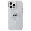 Karl Lagerfeld KLHMP13XHLSCHH iPhone 13 Pro Max 6,7 inch Witte Hardcase IML Metaal Choupette Head MagSafe
