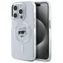 Karl Lagerfeld KLHMP15LHLSCHH iPhone 15 Pro 6.1 Hardcase IML Metal Choupette Head MagSafe Wit
