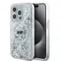 Karl Lagerfeld KLHMP15LLGKISGH iPhone 15 Pro 6,1 inch hardcase transparant Liquid Glitter Karl Head MagSafe