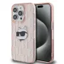 Karl Lagerfeld KLHCP14XHKLPCHP iPhone 14 Pro Max 6,7 inch roze hardcase IML Choupette Head & Monogram