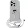 Karl Lagerfeld KLHMP15LHCCHNT iPhone 15 Pro 6.1 Hardcase Transparant IML Choupette Head & Cord Magsafe