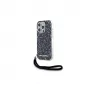 Karl Lagerfeld Zebra With Cord Achterkant hoesje voor Apple iPhone 15 Pro Max 6,7 Paars