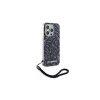Karl Lagerfeld Zebra With Cord Achterkant hoesje voor Apple iPhone 15 Pro Max 6,7 Paars