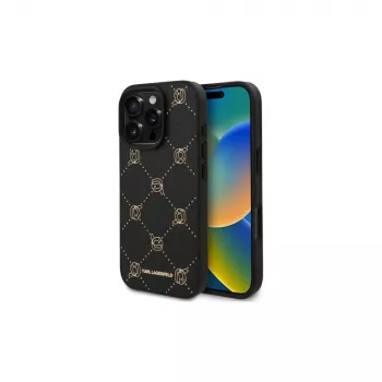 Karl Lagerfeld MagSafe Karl Head Case voor iPhone 16 Pro Max (Zwart)