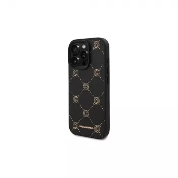 Karl Lagerfeld MagSafe Karl Head Case voor iPhone 16 Pro Max (Zwart)