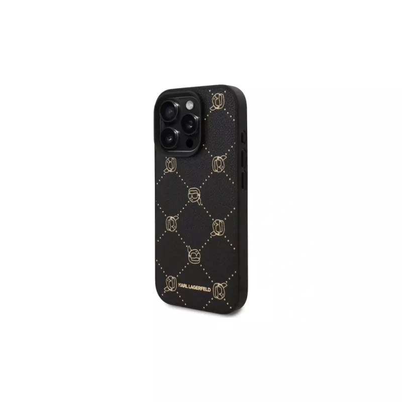 Karl Lagerfeld MagSafe Karl Head Case voor iPhone 16 Pro Max (Zwart)
