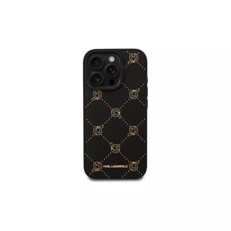 Karl Lagerfeld MagSafe Karl Head Case voor iPhone 16 Pro Max (Zwart)
