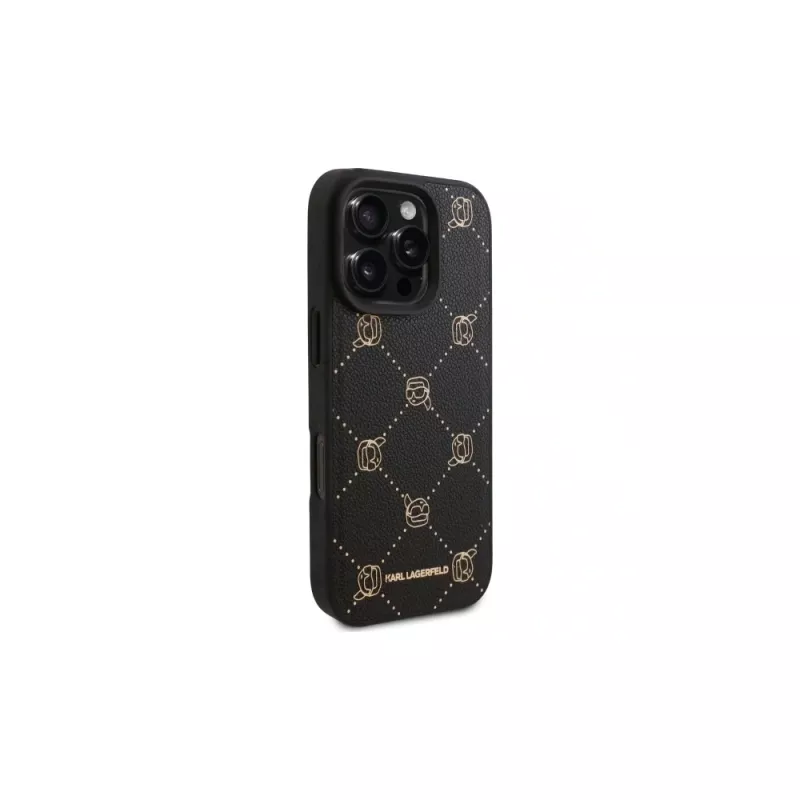 Karl Lagerfeld MagSafe Karl Head Case voor iPhone 16 Pro Max (Zwart)