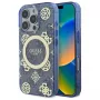 Guess GUHMP16XH4PYEEB iPhone 16 Pro Max 6,9 inch blauwe hardcase IML Peony On 4G Background MagSafe