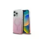 Guess IML Glitter Gradient MagSafe Case voor iPhone 16 Pro (roze)